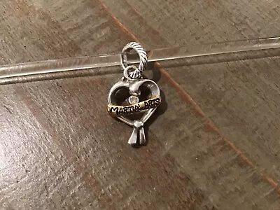 Brighton Martial Arts Charm J99912 Silver/Gold/Stone • $14