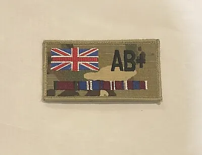 £10 • Buy Medal Ribbon MTP Zap Union Jack Colour Name Embroidered Badge, Military Patch