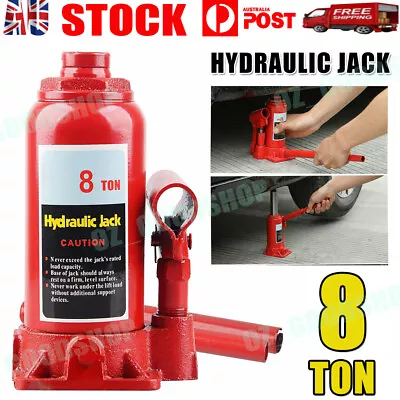 $34.88 • Buy 8Ton Hydraulic Bottle Jack Lift Car Lifting Tool Truck Caravan Tractors 4WD SUV