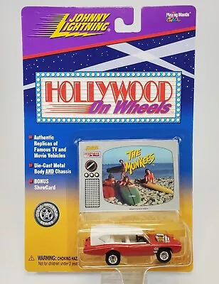 Johnny Lightning Monkees Red Hollywood On Wheels 1996 Damaged Card On Back • $14.95