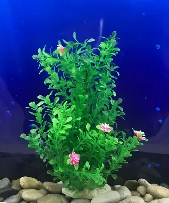 $8.30 • Buy  Artificial Plastic Decoration Aquarium Plant For Fish Tank New Big Bush 