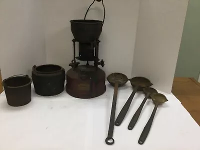 Vintage Otto Bernz Rochester NY Smelting Furnace + 2 Pots & 3 Ladles FREE PICKUP • $150