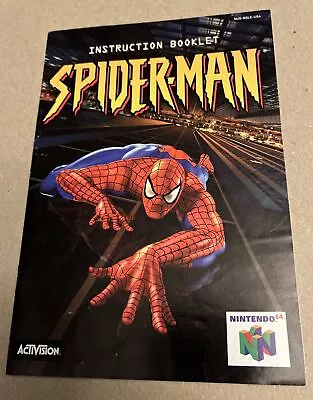 Spiderman | Nintendo 64 N64 | Manual Only • $18.88