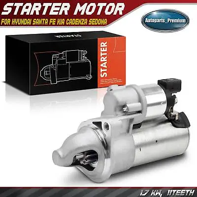 Starter Motor For Hyundai Santa Fe Kia Cadenza Sedona 2016-2020 1.7KW 12V CW 11T • $62.99