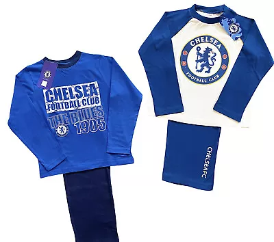 Chelsea F.C Boys Pyjamas CFC Pjs Set Official Club Merchandise 3-4 & 5-6 Years • £8.09