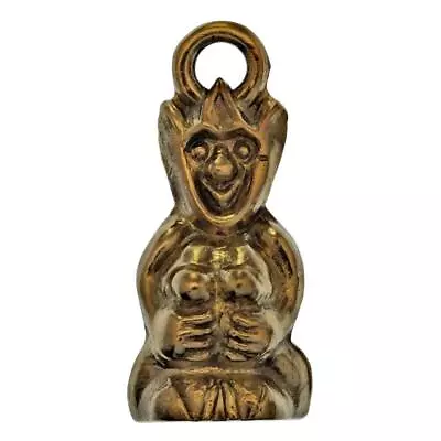 £22 • Buy Vintage Lucky PIXIE Charm BRASS Cornish Pisky Piskie Pixy Pendant Tamper Ref.69