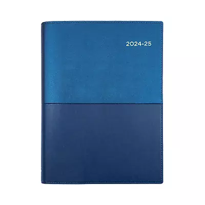 2024-2025 Financial Year Diary Collins Vanessa A5 Day To Page Blue FY185.V59 • $28.75