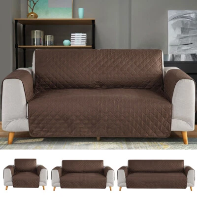 $9.55 • Buy 1/2/3 Seater Waterproof Sofa Cover Quilted Couch Slipcover Pet Mat Pad Protector