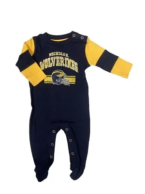 Michigan Wolverines NCAA Infant Team Believer Long Sleeve Romper • $27.99