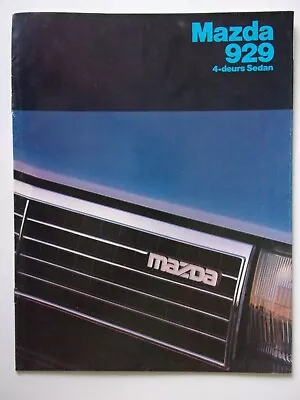 MAZDA 929 SALOON Or SEDAN Orig 1981 Dutch Mkt Sales Brochure • $6.21