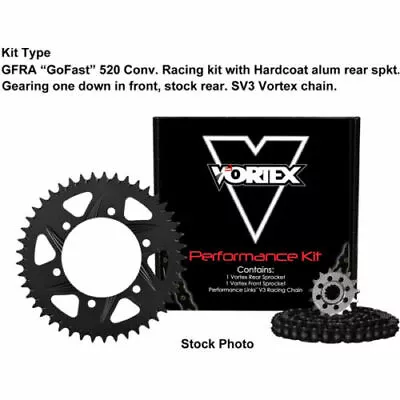 Vortex Suzuki GSXR 600 06-10 V3 2.0 Gold Chain Sprocket Kit 15-43 G520SX3 • $222.95