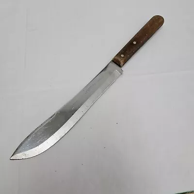 Vintage CRAFTSMAN Sears Hollow Ground Stainless 7  Butcher Kitchen Knife  • $17.95