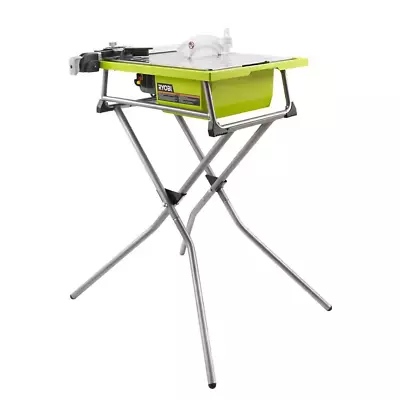 Ryobi Tile Saw Wet 7 In Blade With Stand Diamond Bevel Cut Rip Miter Cutting NEW • $171.61