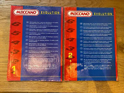 Meccano Evolution Set 1 2 Books • £5