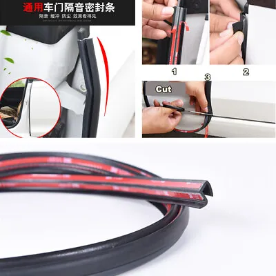 2M B C Pillar Car Door Edge Rubber Seal Strip Anti-Noise Dustproof Weatherstrip • $23.84