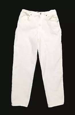Gloria Vanderbilt Jeans Vintage White High Waisted Denim Size 10 Short Preowned • $15