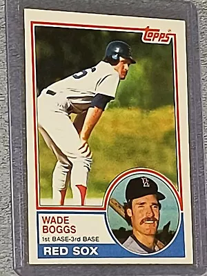 Wade Boggs 1983 Topps #498 Rookie Boston Red Sox RC  HOF • $11.99