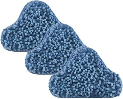 Eoocvt 3pcs H2O Steam Mop X5 Pads Coral Blue Chenille Compatible For H20...  • $25.81