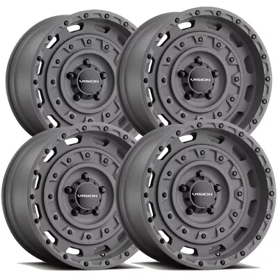 (Set Of 4) Vision 403 Tactical 20x12 6x135 -44mm Gunmetal Wheels Rims 20  Inch • $907.96