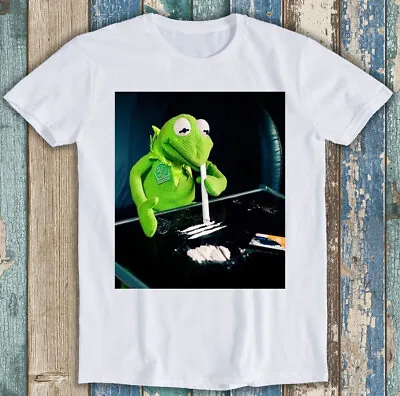 Frog Cocaine T Shirt Muppet Drug Hipster Funny Narcos Gift Retro Unisex Tee 2465 • £6.35