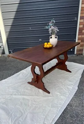 $300 • Buy Vintage Oak Dining Table 6 Seater