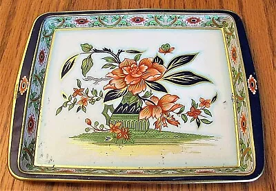 Vintage Daher Decorated Ware 11101 England Floral Tin Serving Tray 6 X 8  • $10