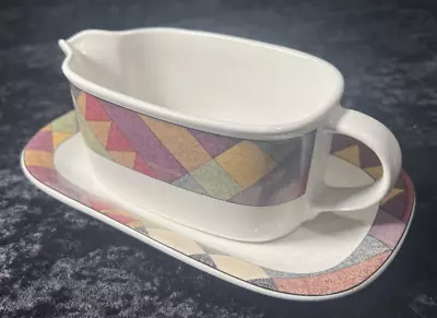 Studio Nova PALM DESERT Gravy Boat W/ Under Plate By Mikasa EUC • $9.79