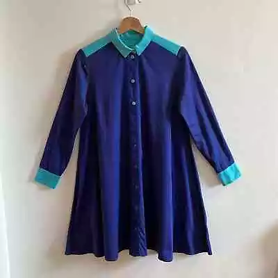 Marimekko Colorblock Shirt Dress - Size 34 • $50