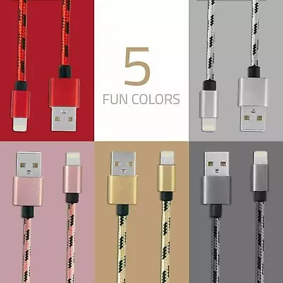 Braided Fast Charging Cable Charger Cord For IPhone 11 12 13 14 15 X 7 8 XS • $5.90