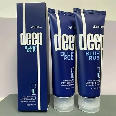 DoTerra Deep Blue Rub Topical Cream With Essential Oils 4 Oz New Sealed - 2Packs • $24.57