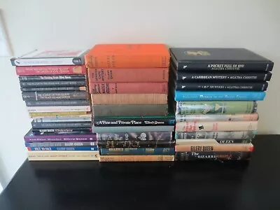 Huge Lot Of 35 Ellery Queen Vintage PB & HC Mystery Novels + 4 Agatha Christie • $99.99