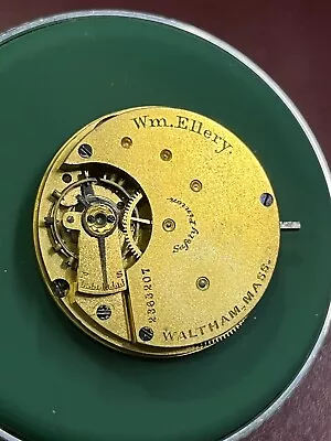 GOOD BALANCE Waltham 8s Grade Wm Ellery Pocket Watch Movement 7j • $28