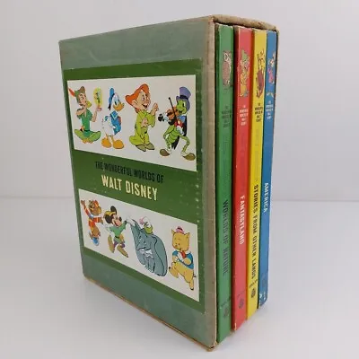 The Wonderful Worlds Of Walt Disney Complete Hardcover Book Set 1965 In Box • $69.99