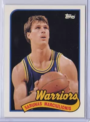 1992-93 Sarunas Marciulionis Topps Archives #124 Golden State Warriors Hof • $0.99