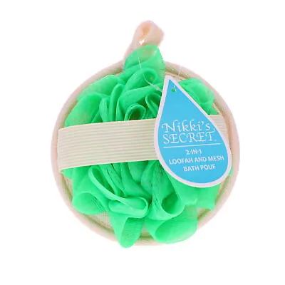 Nikki Secret 2-in-1 Loofah And Mesh Bath Pouf • $5.91