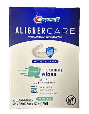 Crest Aligner Care Cleaning Wipes For Aligners Retainers Mouth Guards 30Ct • $14.99