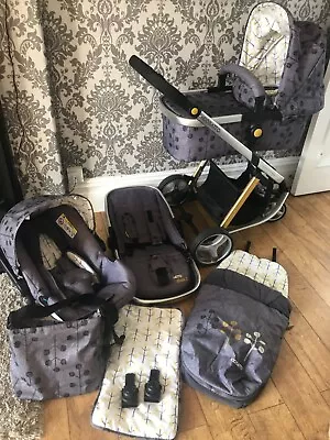 Cosatto Giggle 2 3 In 1 Travel System Pom Pom Tree Pushchair Pram Carseat Unisex • £229.99