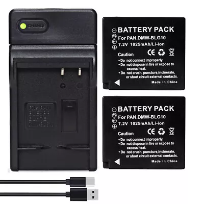 2x DMW-BLE9 Battery For Panasonic Lumix DMC-GX80 GX85 LX100 ZS60 DMC-S6 +Charger • $31.70