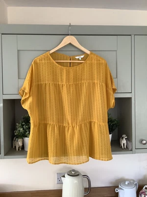 £1.99 • Buy Pretty Next Blouse Top Size 14 Mustard