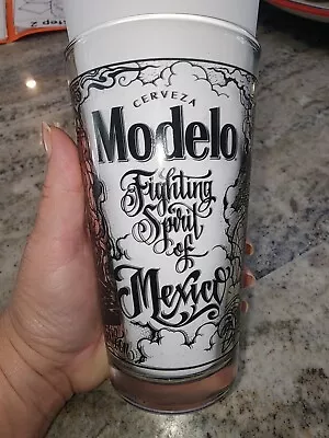 MODELO Set Of 2 LIMITED EDITION 16oz  GLASS 🔥 MEXICAN CULTURE Mister CARTOON  • $45