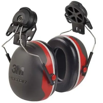 $36.07 • Buy 3M 3MRX3P3E RED GRAY Ear Muff Helmet Peltor X3