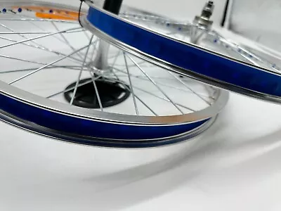 Mongoose Genuine 2022 Pro Class Style 36H Wheelset - Satin Finish/Blue Rim Tape • $149