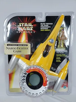 Star Wars Episode 1 Naboo Fighter Game Electronic Hand Held Hasbro 1999 New • $14.89