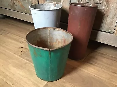 ~ OLD Vintage Maple Sap Buckets / Set Of 3 ~Authentic ~ GREAT COLOR ~ • $60