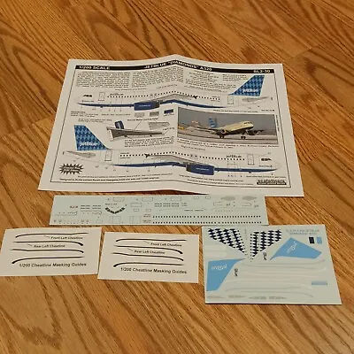 Scale Liners Decals 1/200 Hasegawa Airbus A320 Jet Blue Airlines • $7.25