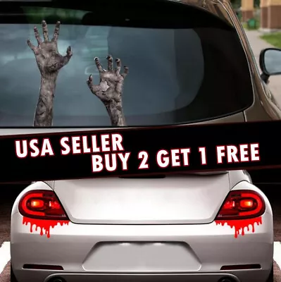 Monster Hand Blood Scratch Scar Decal Reflective Sticker For Car Headlight Decor • $4.59