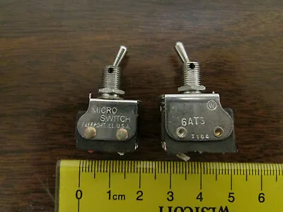 2 Pieces Honeywell Micro-Switch Panel Mount Toggle Switches 6AT2 6AT3 Vintage • $4.95