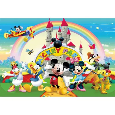 Mickey Mouse And His Friends Birthday Backdrop Party Photo Background Supplies  • $19.31