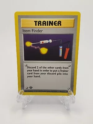 Item Finder 74/102 - Base Set - 1st Edition Shadowless - Rare - Pokemon 90s - LP • $45.97