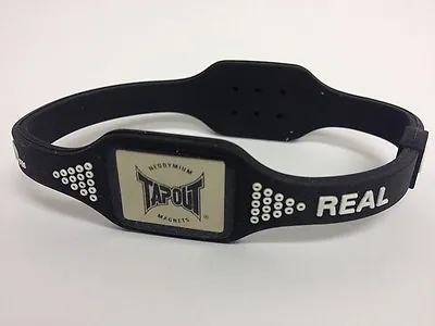 Tapout RealG  Silicone Magnetic Bio Energy Bracelet Wristband Black Red Pink • £3.95